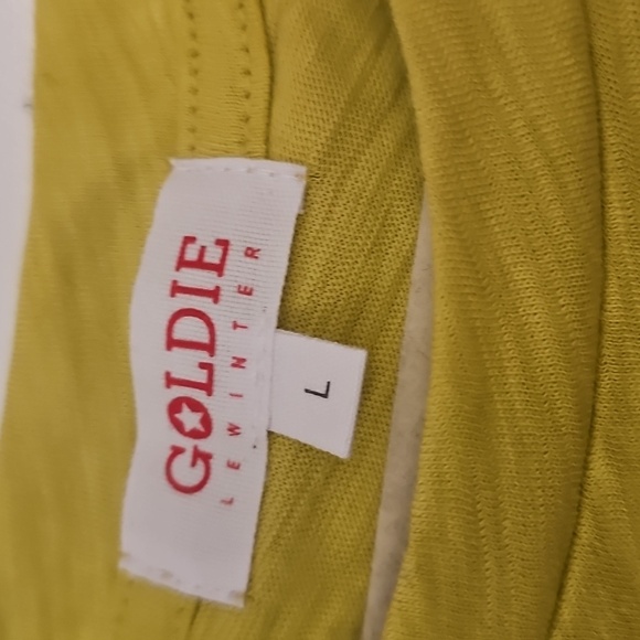 Goldie Cotton Lime Green Tank Top Size L NWOT - Picture 2 of 4